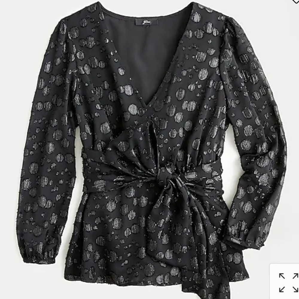 J. Crew Metallic Blouse